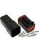 Aeroflow Weatherpack 6 Pin Connector Kit Deutsch Dt Style Black