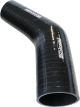 Aeroflow Silicone Hose Reducer 45 Deg; Black I.D 1.50-1.00
