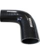 Aeroflow Silicone Hose Reducer 90 Deg; Blac I.D 5.00-4.00