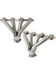 Aeroflow Gm Ls Block Huggers S/S Stainless Steel