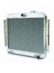 AFCO Alloy Radiator 57 Chevy Satin No Fan & Shroud & No Cooler