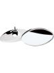 Billet Specialties Int/Ext Mirror Heads Oval Oval 2-5/16 X 4 Less Mount