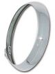 Bob Drake 1935 Ford Headlight Rim S/S Die Stamped - Polish S/S Pr