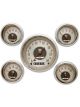 Classic Instruments All American 5 Gauge Set Nickelseries 3-3/8,2-1/8