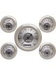 Classic Instruments All American 5 Gauge Set Silverseries 3-3/8,2-1/8