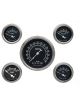 Classic Instruments Trad Black 5 Gauge Set 3-3/8 Km/H Speedo Curved G