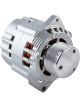 CVR Billet 200 Amp Alternator 1 Wire, 6 Groove Pulley Clear