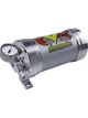 CVR Vacuum Reservoir 4.670 in OD x 9.050 in Tall Check Valve Gauge Alu