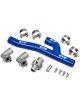 Davies Craig 8610 Chev Small Block Ewp Header Adaptor Kit Blue Hose