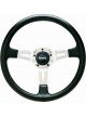 Grant Collectors 14 Dia Black Leather, Polished Spokes