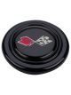 Grant Horn Button Corvette Logo Plastic Black Red Silver Grant