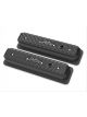 Holley Valve Covers Vintage Cast Black Finned Logo Chevy SB