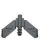 Jaz Fuel Pickup Bat Wing 8 AN Hose Barb Plastic Black 1/2 in Hose