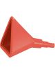 Jaz Funnel - Triangular - 14 OD x 17 in Long - Plastic - Red - Each