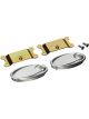 Lokar Polished Oval Interior Door Handle Pair