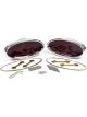 Lokar Billet Oval Tail Lights Lge Chromed (Pair) Notes