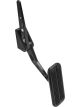Lokar Black Billet Throttle Pedal W/Rubber Competitor O/Set