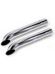 Patriot Exhaust Side Tube Turnouts Pr 3.5In 26L Chrome W/Muffler (3822)