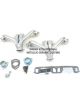 Patriot Exhaust 318-360 Block Huggers 1-5/8Inlet 2.5O/Let Raw (8205)