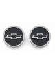 Proform Bowtie Emblem Freeze Plugs Insert Recessed Grey Black Out