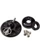Ring Brothers Round Billet Blk Hood Pin Kit Univ Kit Long Pin