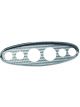 So Cal Speedshop 6Gauge Panel-Polished Engine Turned 3-3/8 & 2-1/16