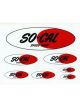 So Cal Speedshop Oval Logo Sticker Pack 7 Sticker Pack