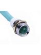 So Cal Speedshop Dash Warning Light - Green 12V Led With Chrome Bez