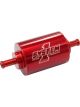 System One Short Inline Billet Fuel Filtr With 3/8 Barb Fittings 3