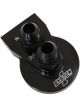 System One Blk Billet Remote Filter Mount -12 Flat 2 Bolt Moun