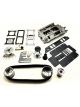 The Blower Shop Bbc Blower Kit, Less Blower Tall Deck, 2V Acc, Polished