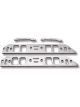 Weiand Bb Chev Lge.Pt.Spacer Plates T Ruck Blockadapts Manifolds To