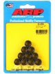 ARP Nut 12Pt Steel Black 10mm x 1.0 Thread Qty 10