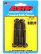 ARP Bolts Hex Head Steel Black 6mm x 1.0 RH Thread 60mm UHL Qty 5