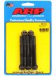 ARP Bolts Hex Head Steel Black 8mm x 1.25 RH Thread 75mm UHL Qty 5