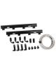 MSD Fuel Rails Atomic EFI Black Plumbing Kit For LS7 Airforce (MSD-2723)