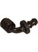 MSD Hose End 6An Fitting 90 Degree Socketless Black
