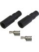 MSD Spark Plug Boot Kit Replacement Black Boot And Terminal Straight Pair