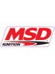 MSD Decal Vinyl Msd Ignition Logo 4.0 In. X 8.0 In. Red White Black