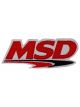MSD Jacket Patch MSD Ignition Logo Nylon White w/ Red/Trim 4-1/2