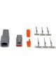 AEM Dtm-Style 2-Way Connector Kit Incl Plug Receptacle Plug Wedge