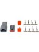 AEM Dtm-Style 3-Way Connector Kit Incl Plug Wedge Lock Wedge Lock