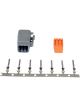 AEM Dtm-Style 6-Way Plug Connector Kit Incl Plug Wedge Lock & 7 Pins