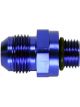 AEM Fuel Pump Fitting Straight Internal Check Valve Aluminum Blue
