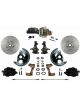 Leed Front Disc Brake Conversion Kit Cross Drilled 279mm Dia.