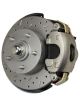 Leed Front Disc Brake Conversion Kit Cross Drilled 279mm Dia.