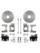 Leed Rear Disc Conversion Kit Cross Drilled Slotted Rotors 1982-92 GM
