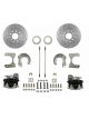Leed Rear Disc Brake Conversion Kit Cross Drilled 283mm