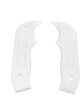 B&M Shift Knob Side Plate White Polycarb Diamond Pattern Magnum Grip