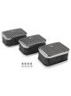 Holley 3X2 Air Cleaners - Finned With S&B Filters Qty 3